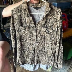 Rock & Republic Python Button up